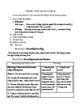 Hóa học - Chủ đề Nồng độ dung dịch